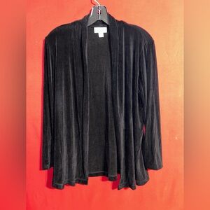 Coldwater Creek Black Velvet Blazer